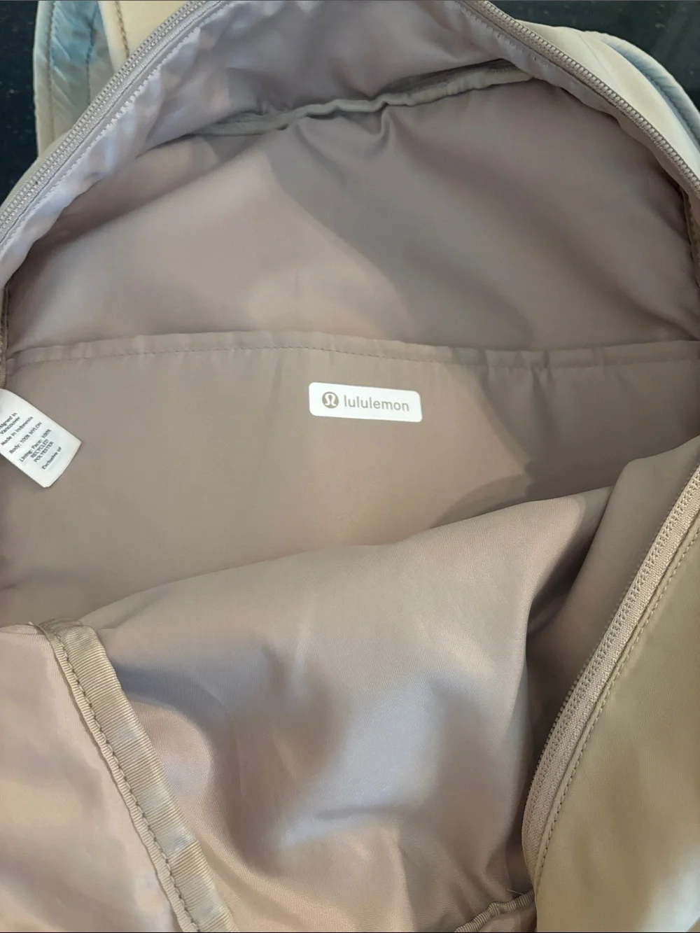 lululemon athletica Men’s Cream/Tan Backpack